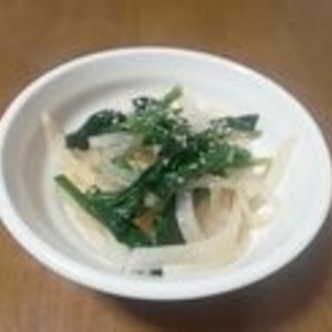 【レンジ調理】大根と小松菜のごま和え【副菜】